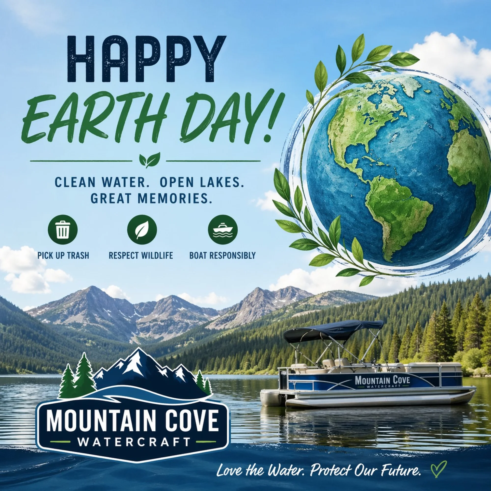 Happy Earth Day from Mountain Cove Watercraft