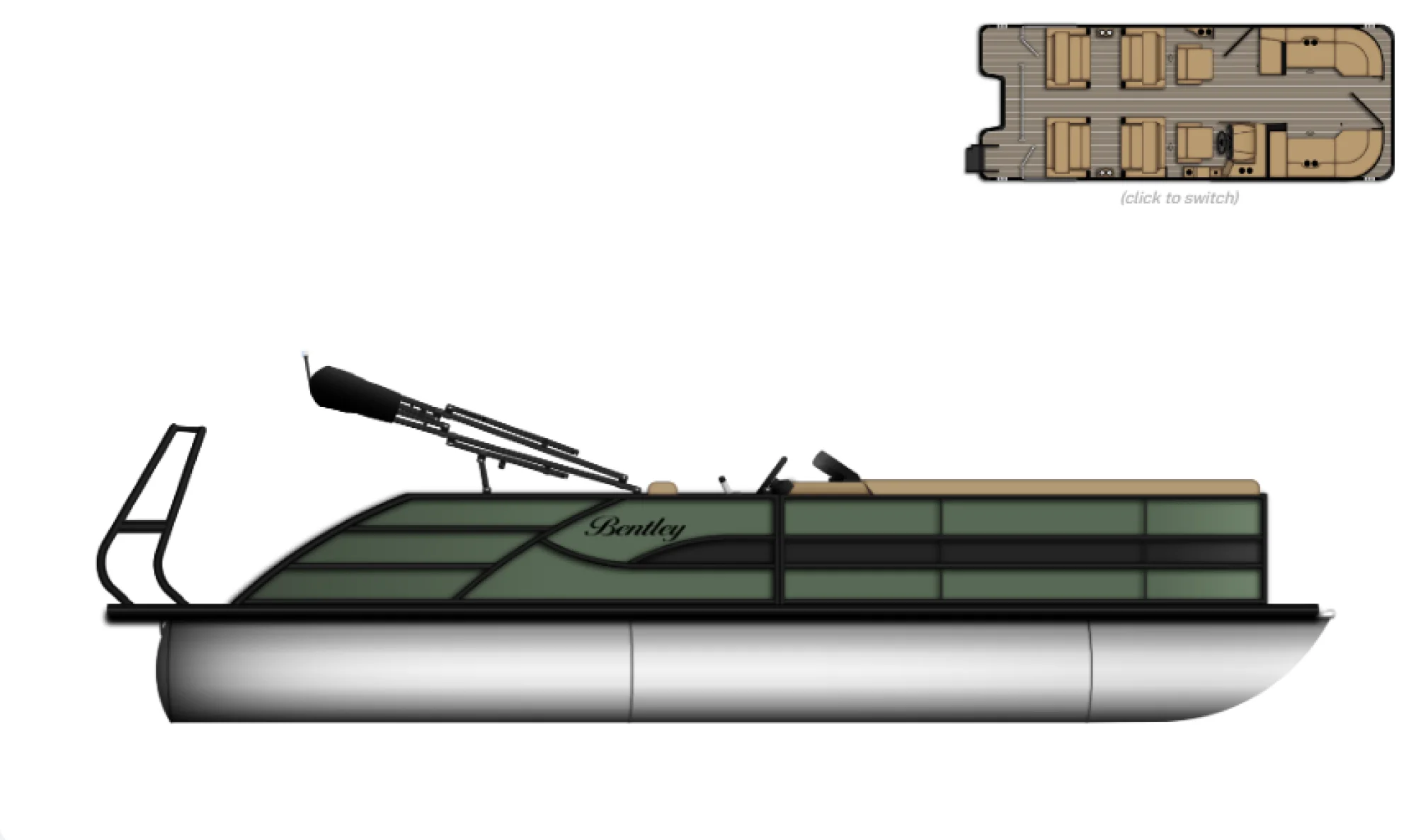 2027 Bentley Pontoons Legacy 223 Quad Swingback