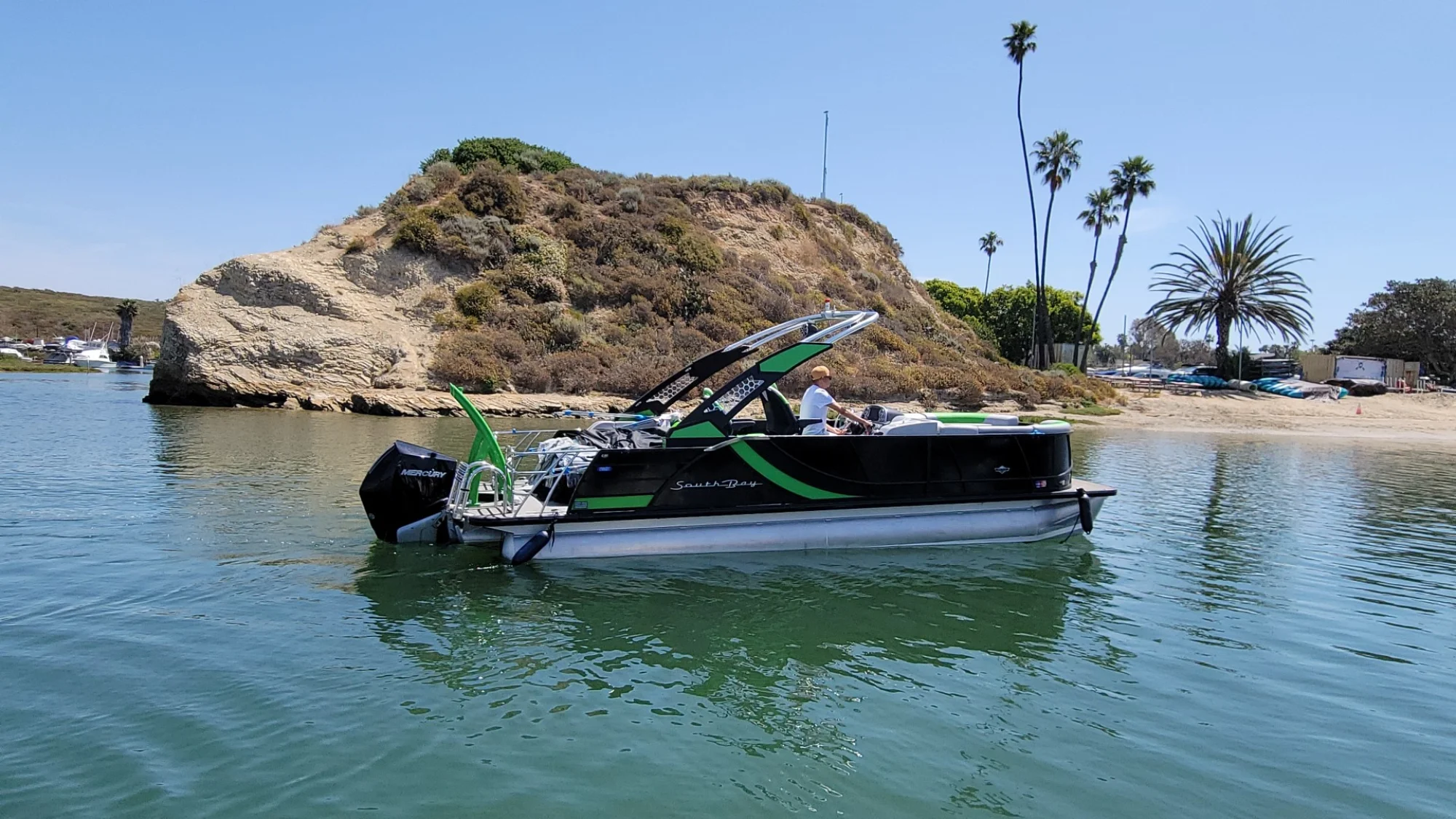 2023 South Bay 25 Pontoon Loaded, Low Hours, Trailer, Ready Now - Image 2
