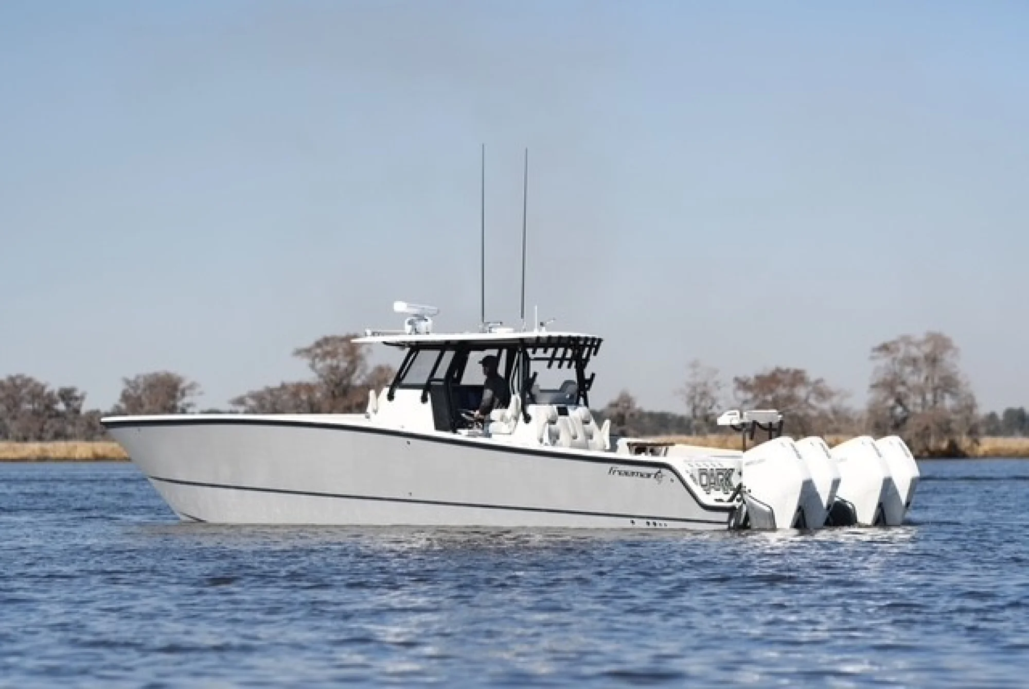 2023 Freeman 37VH is an absolute offshore weapon loaded with premium upgrades and powered by Quad 2023 Mercury 300HP Verado V8s with only 350 hours. - Image 2