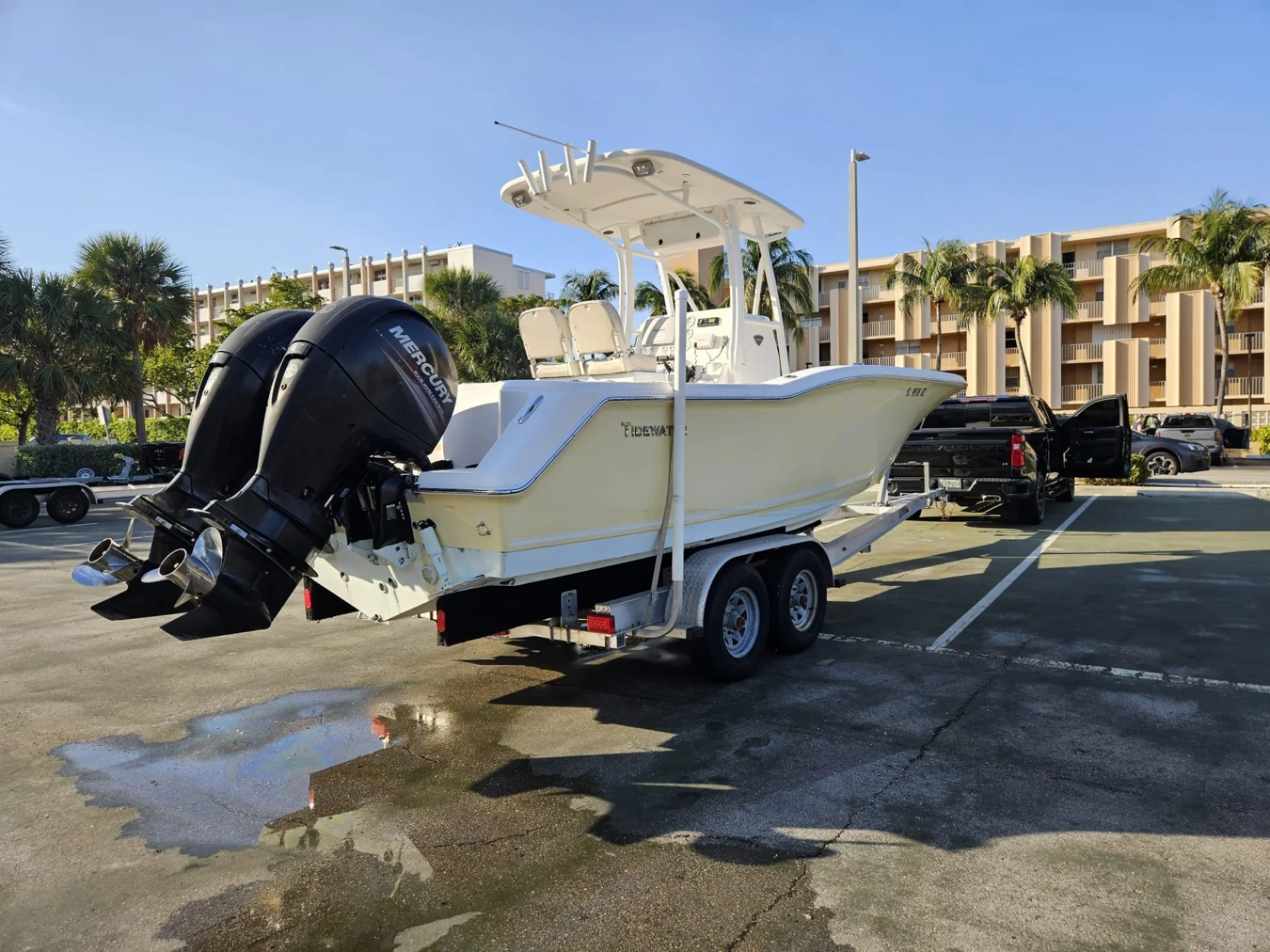 2013 Tidewater 250CC Adventure Twin Mercury 150HP 4-Strokes • Radar • Dual Simrads • Trailer Included - Image 3