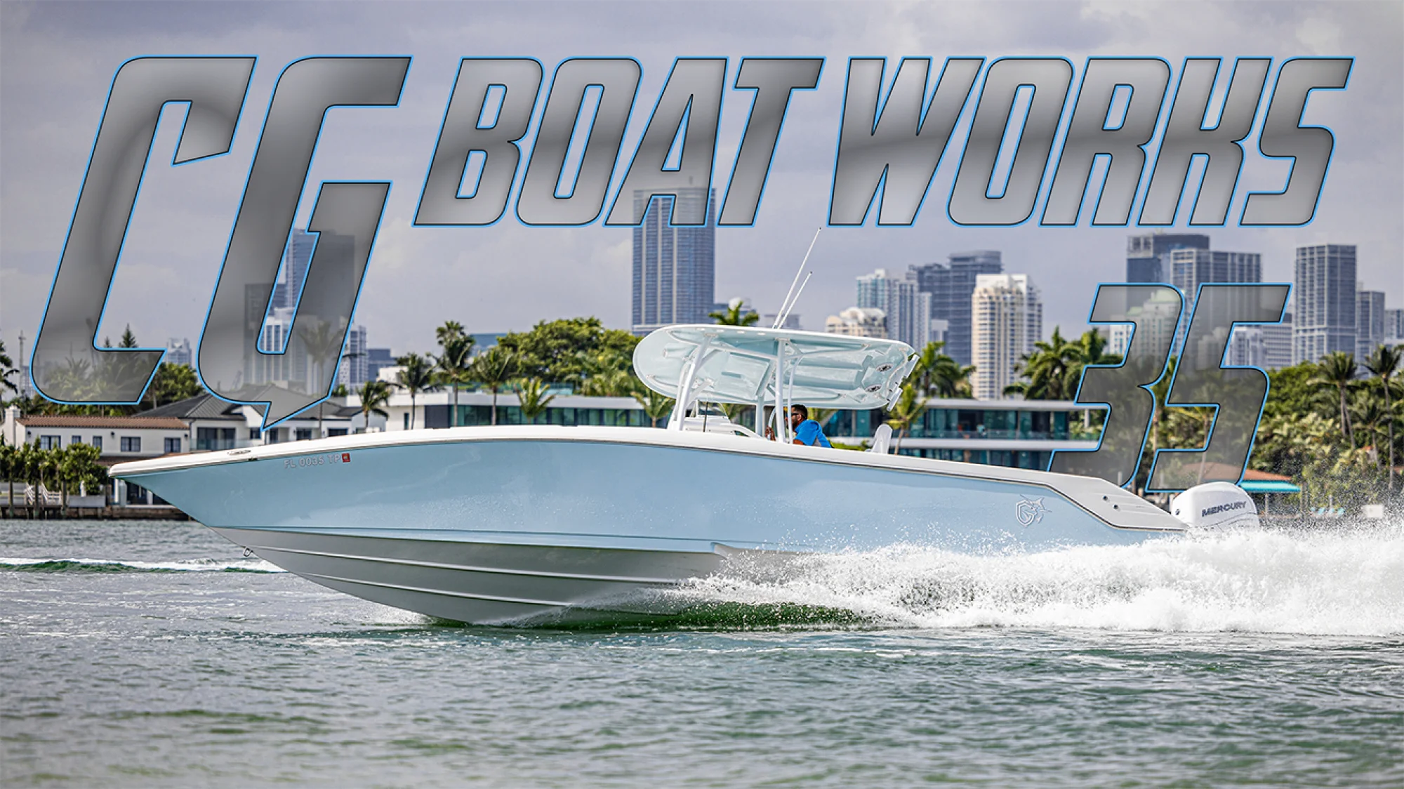 2023 CG 35 M-Series powered by twin Mercury Verado supercharged 350hp