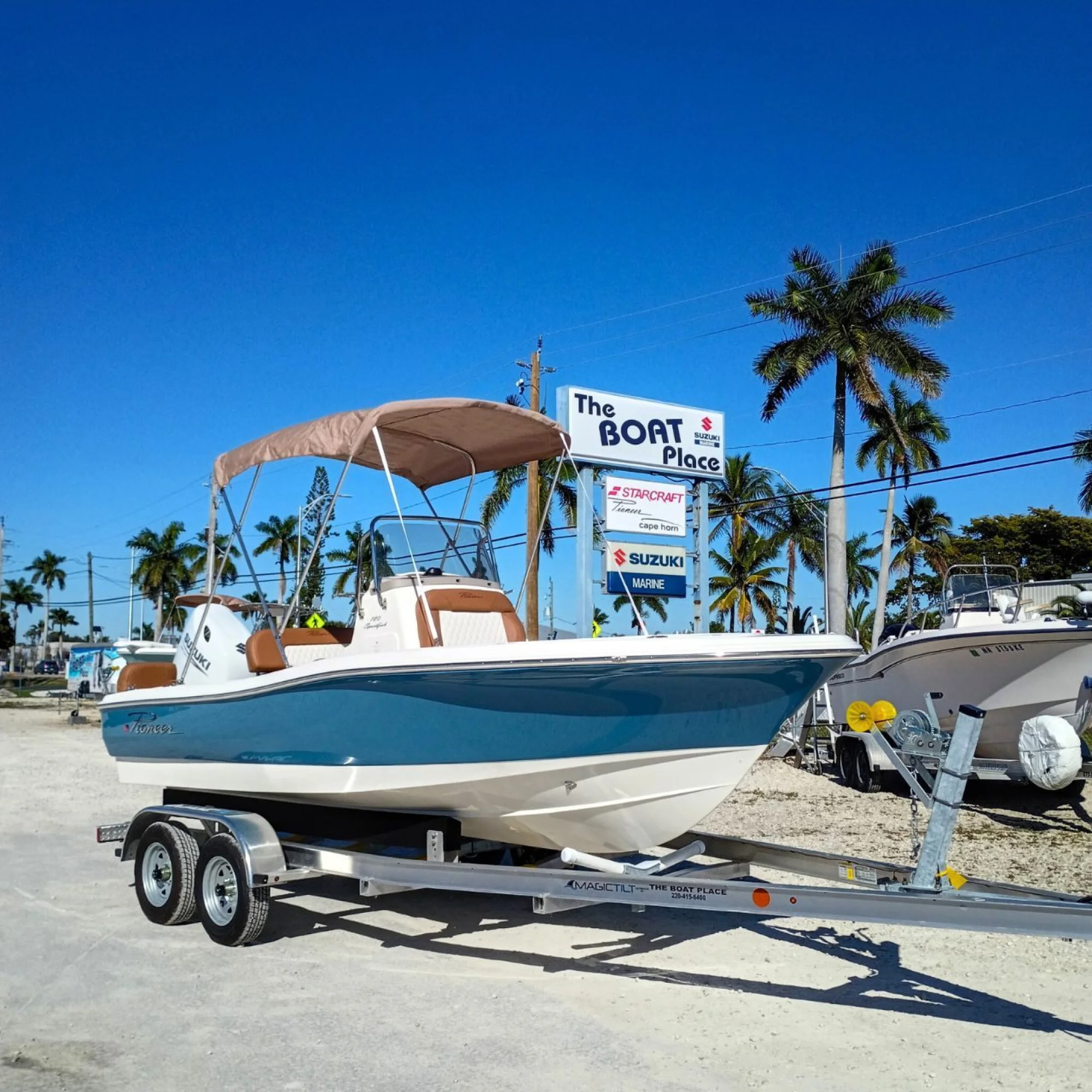 2026 Pioneer 180 Sportfish Steel Blue Bay Boat #77A
