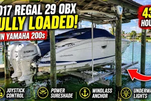 2017 Regal 29 OBX – Twin Yamaha 200s – Joystick – Loaded & Turn-Key