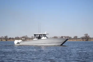 2023 Freeman 37VH is an absolute offshore weapon loaded with premium upgrades and powered by Quad 2023 Mercury 300HP Verado V8s with only 350 hours.